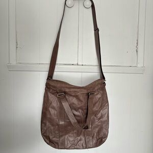 Chic Brown Leather Backpack